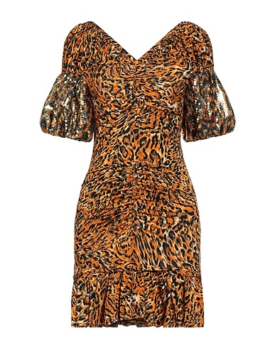 RABANNE Short dress Mandarin 87% Viscose, 13% Elastane, Polyester