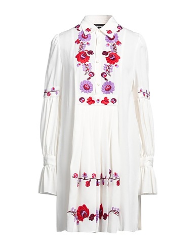DSQUARED2 Hemdkleid Weiß 81% Acetat, 19% Viskose