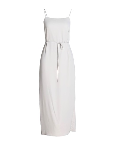 CALVIN KLEIN Long dress Light grey 100% Polyester