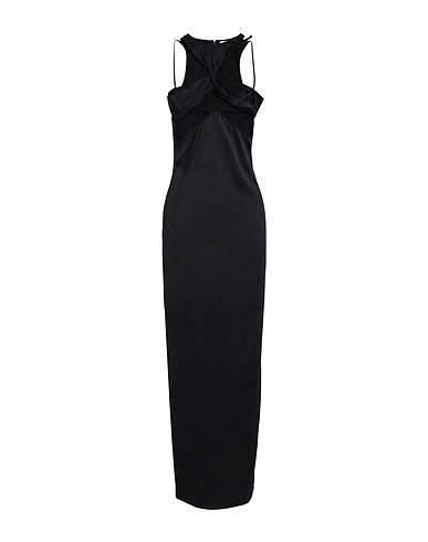 CALVIN KLEIN Long dress Black 96% Viscose, 4% Elastane