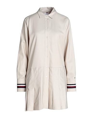 TOMMY HILFIGER Office dress Beige 57% Lyocell, 43% Cotton