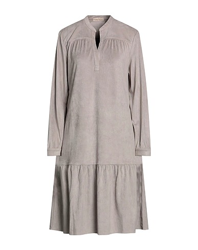 PUROTATTO Vestito midi Tortora 90% Poliestere, 10% Elastan
