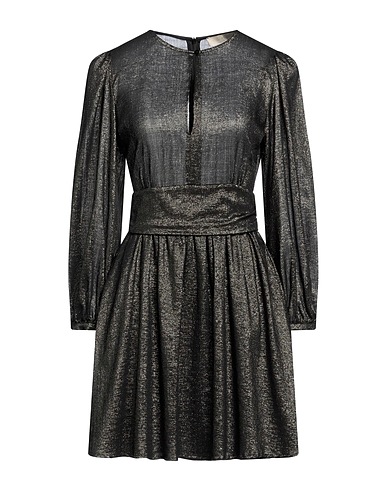 MOMONÍ Short dress Black 86% Virgin Wool, 8% Polyester, 6% Polyamide