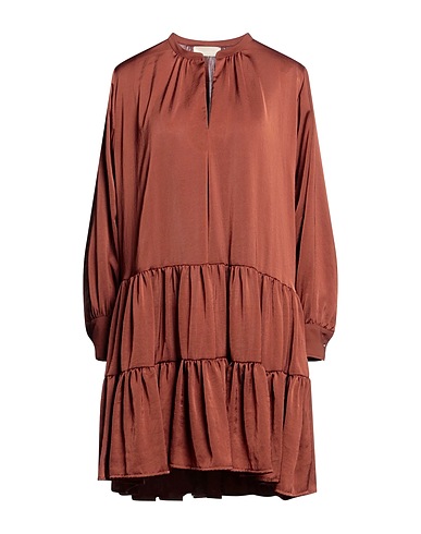 MOMONÍ Short dress Brown 100% Polyester