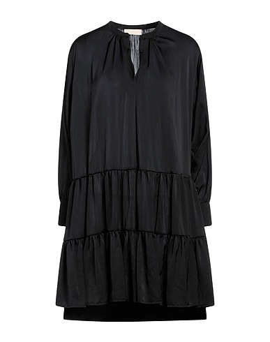 MOMONÍ Vestito corto Nero 100% Poliestere