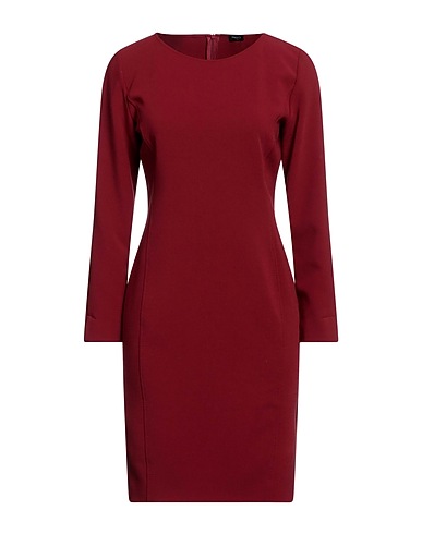 eMMe Short dress Garnet 62% Polyester, 32% Viscose, 6% Elastane