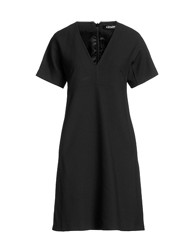 DEPARTMENT 5 Short dress Black 69% Polyester, 28% Viscose, 3% Elastane