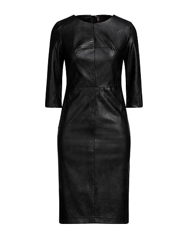 MANILA GRACE Midi dress Black 100% Viscose, Polyurethane