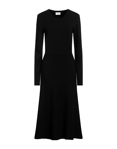 P.A.R.O.S.H. Midi dress Black 82% Viscose, 18% Polyurea