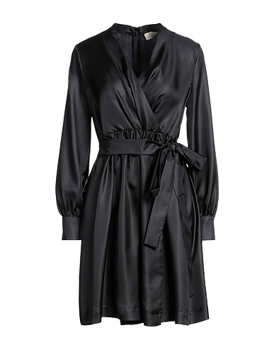 MOMONÍ Shirt dress Black 100% Silk