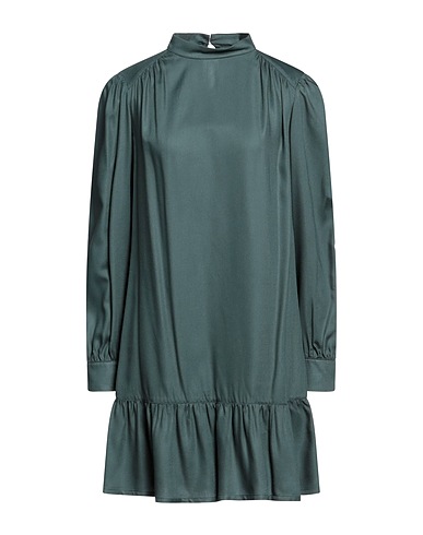 T-JACKET by TONELLO Short dress Sage green 100% Viscose