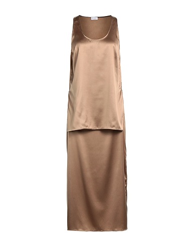 BRUNELLO CUCINELLI Long dress Sand 95% Silk, 5% Elastane