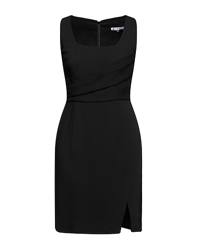 KRIZIA Short dress Black 77% Viscose, 19% Acetate, 4% Elastane