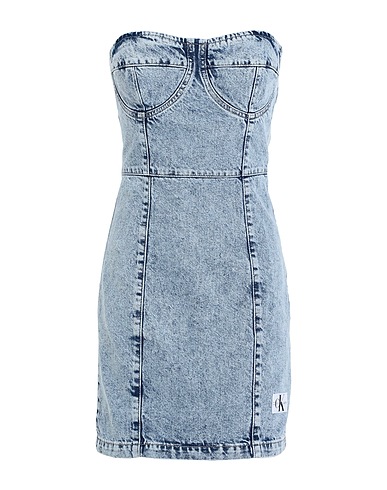 CALVIN KLEIN JEANS Denim dress Blue 100% Cotton