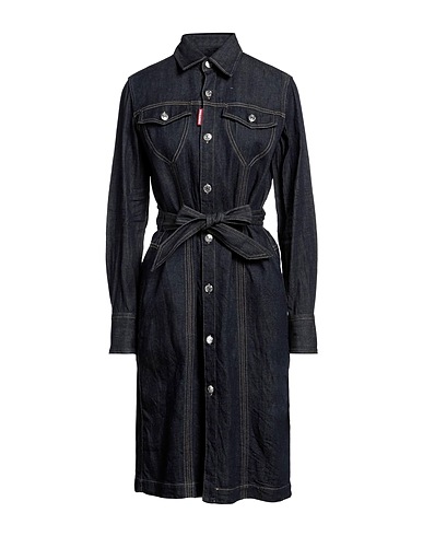 DSQUARED2 Denim dress Blue 87% Cotton, 13% Hemp