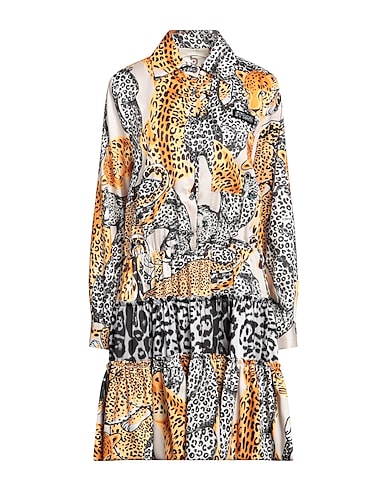5 PROGRESS Shirt dress Ivory 100% Polyester