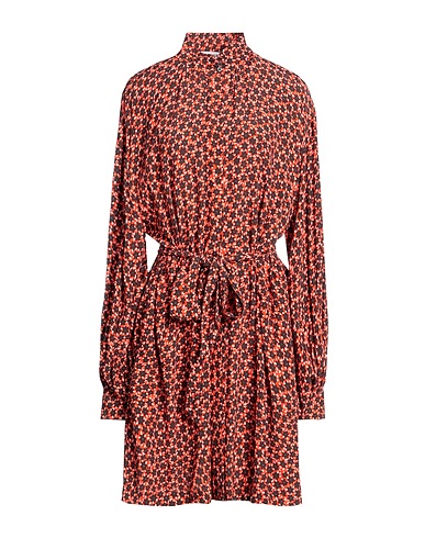 ATTIC AND BARN Vestito chemisier Rosso pomodoro 100% Viscosa