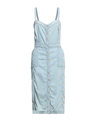 GUESS Denim dress Blue 70% Cotton, 17% Polyester, 11% Lyocell, 2% Elastane