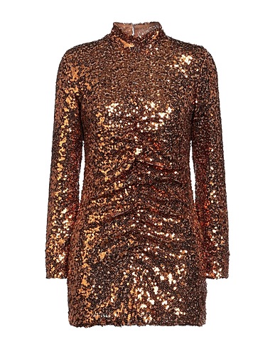ANIYE N°2 Short dress Bronze 98% Polyester, 2% Elastane