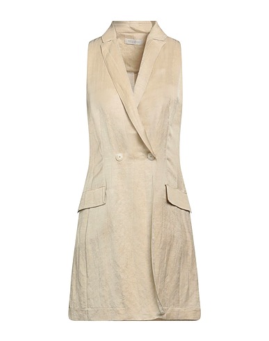 ANTONELLI Office dress Sand 72% Linen, 28% Viscose