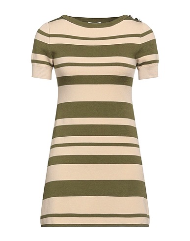 VICOLO Short dress Military green 70% Viscose, 30% Polyester