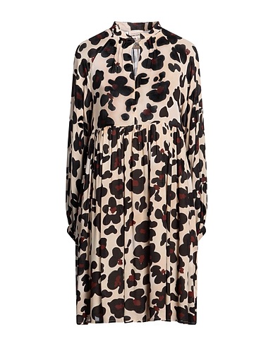 SEMICOUTURE Short dress Light brown 100% Viscose