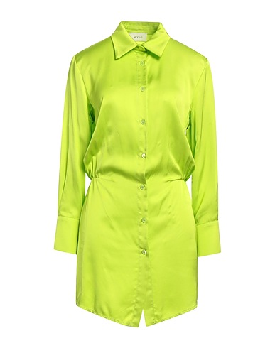 VICOLO Vestito chemisier Verde lime 100% Viscosa