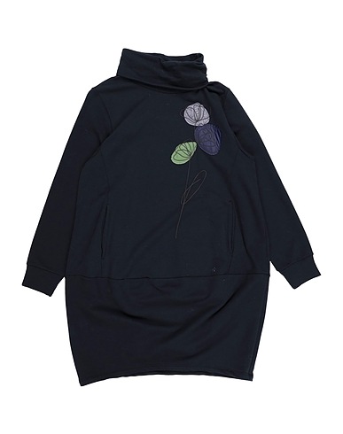 IL GUFO Dress Midnight blue 94% Cotton, 6% Elastane, Polyamide