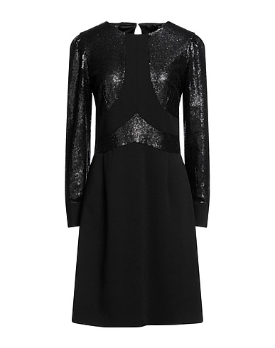 SEVENTY VENEZIA Short dress Black 84% Polyester, 11% Viscose, 5% Elastane