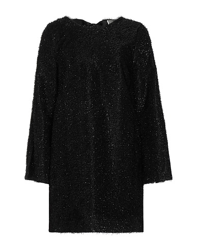 VICOLO Office dress Black 50% Viscose, 50% Polyester