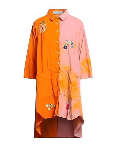ALESSANDRO GHERARDESCHI Shirt dress Orange 100% Cotton