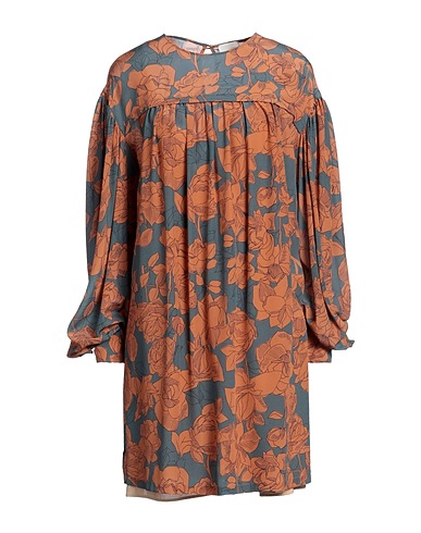 ALYSI Office dress Brown 100% Silk