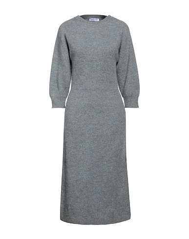 FABIANA FILIPPI Midi dress Light grey 61% Wool, 13% Alpaca wool, 11% Polyamide, 9% Silk, 6% Cashmere