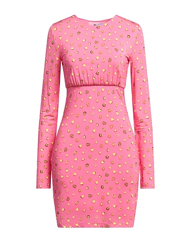 CHIARA FERRAGNI Kurzes Kleid Rosa 90% Viskose, 10% Elastan