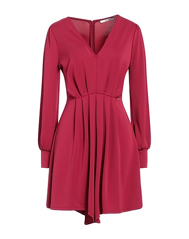 GAUDÌ Short dress Garnet 95% Polyester, 5% Elastane