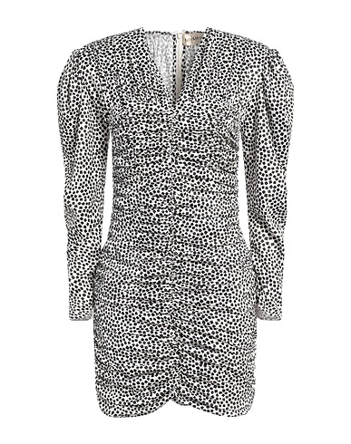 NINEMINUTES Vestito corto Bianco 97% Poliestere, 3% Elastan