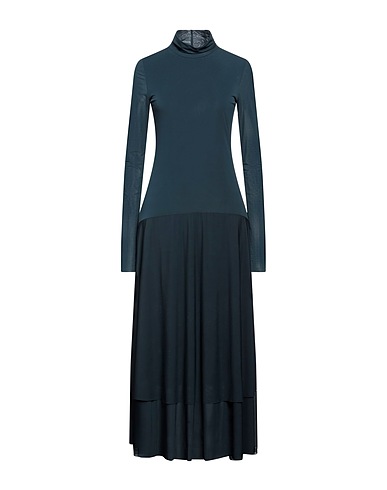 PATRIZIA PEPE Langes Kleid Braungrau 90% Polyester, 10% Elastan