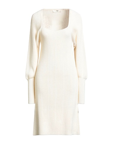SUOLI Vestito corto Avorio 100% Lana Vergine