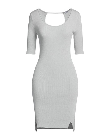 PATRIZIA PEPE Short dress Light grey 64% Viscose, 20% Elastane, 16% Polyester