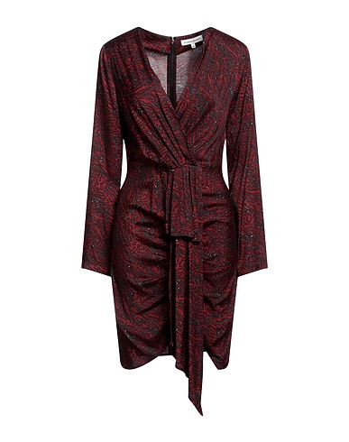 SILVIAN HEACH Short dress Burgundy 100% Viscose