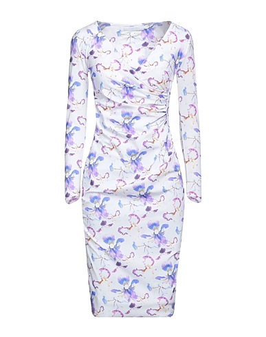 CHIARA BONI LA PETITE ROBE Midi dress White 72% Polyamide, 28% Elastane