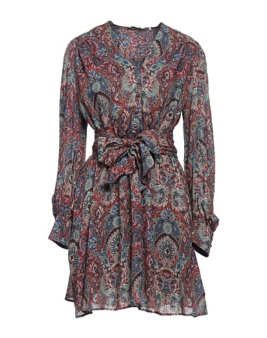 CALIBAN Vestito corto Blu 85% Viscosa, 15% Lana