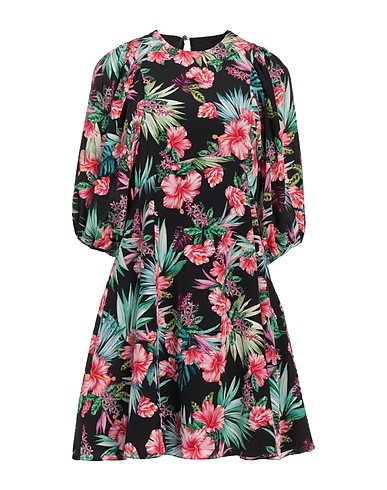 LES RÊVERIES Short dress Black 100% Silk