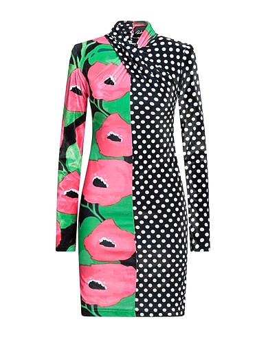 RICHARD QUINN Short dress Black 90% Polyester, 10% Elastane