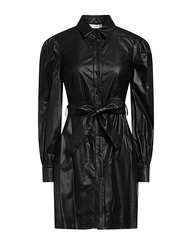 SUOLI Vestito chemisier Nero 100% Poliuretano