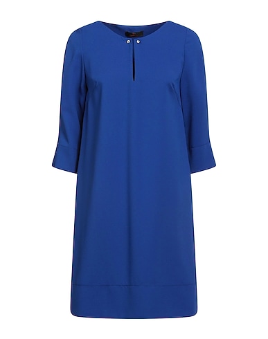 HANITA Short dress Light blue 97% Polyester, 3% Elastane