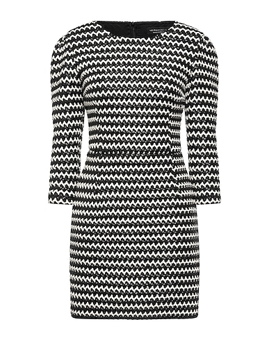 LE PIACENTINI Short dress Black 100% Polyester