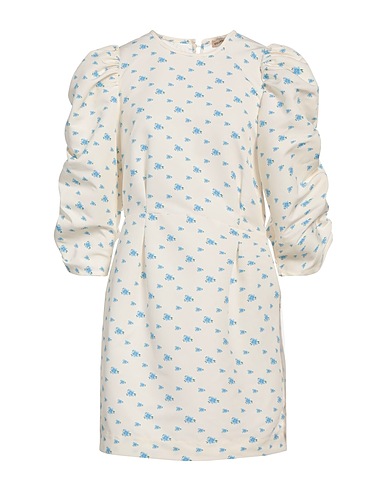 STELLA NOVA Short dress Ivory 100% Polyester