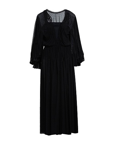 LE PETIT TROU Langes Kleid Schwarz 75% Polyamid, 15% Elastan, 10% Andere Fasern