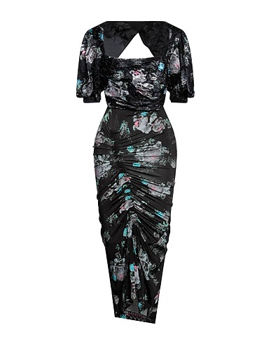 PREEN by THORNTON BREGAZZI Midi dress Black 59% Viscose, 41% Silk